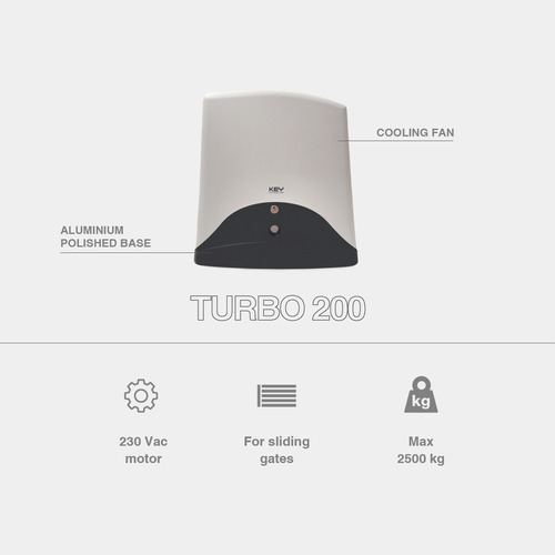 Turbo 200 - COMMERCIAL SLIDING GATE MOTORS